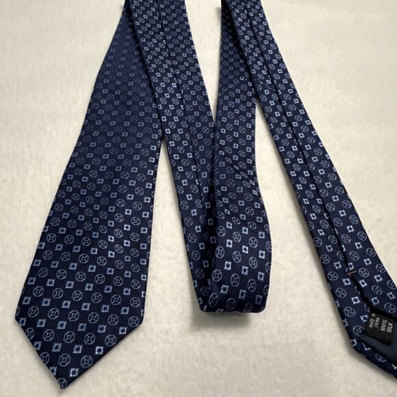 Joseph Abboud Blue 100% Silk Men’s Neck Tie 60" X 3" - Picture 9 of 9